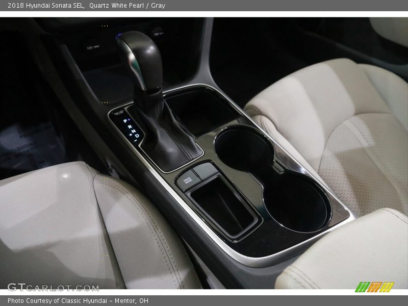 Quartz White Pearl / Gray 2018 Hyundai Sonata SEL