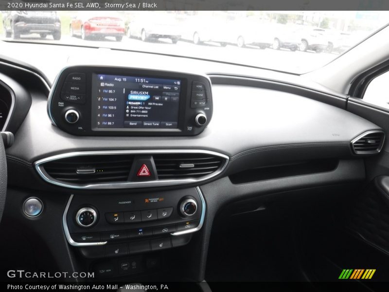 Stormy Sea / Black 2020 Hyundai Santa Fe SEL AWD