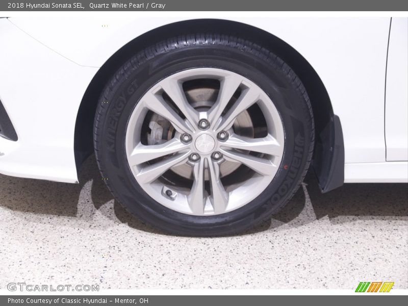 Quartz White Pearl / Gray 2018 Hyundai Sonata SEL
