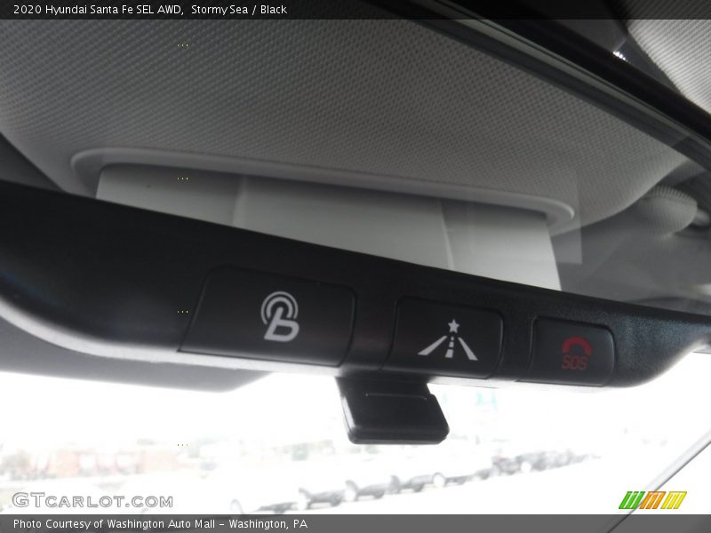 Stormy Sea / Black 2020 Hyundai Santa Fe SEL AWD