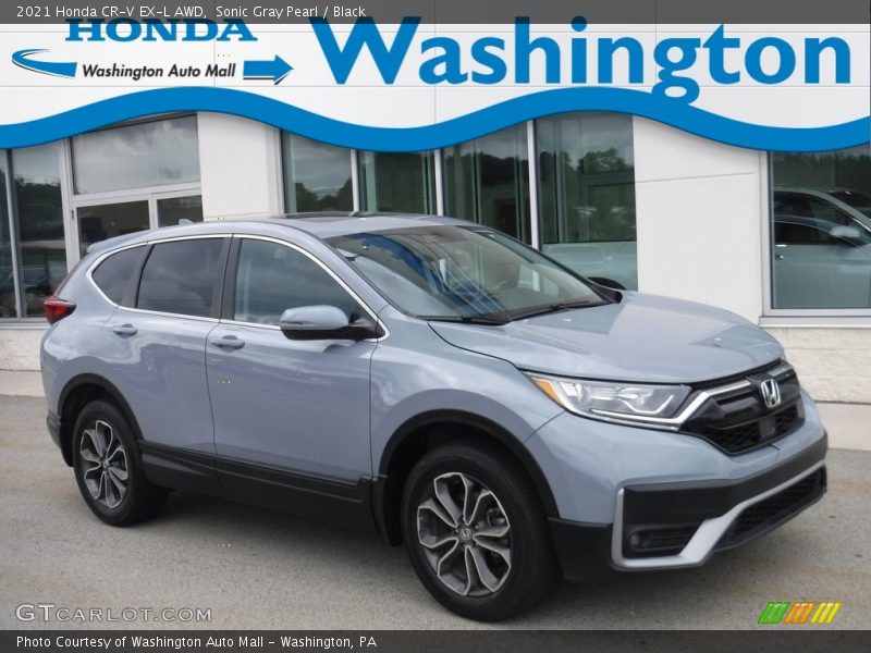 Sonic Gray Pearl / Black 2021 Honda CR-V EX-L AWD