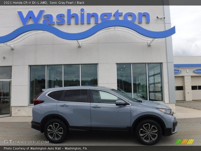 Sonic Gray Pearl / Black 2021 Honda CR-V EX-L AWD