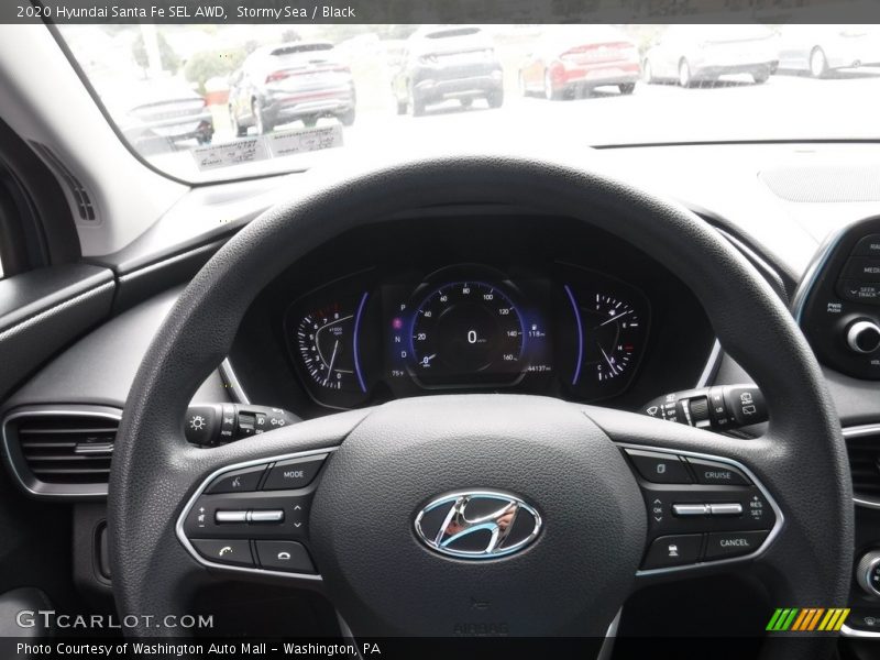 Stormy Sea / Black 2020 Hyundai Santa Fe SEL AWD