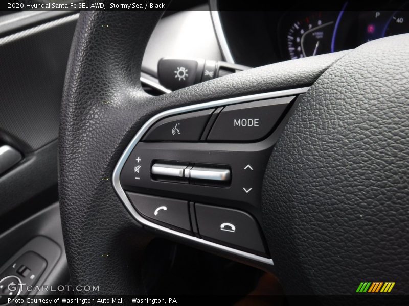 Stormy Sea / Black 2020 Hyundai Santa Fe SEL AWD