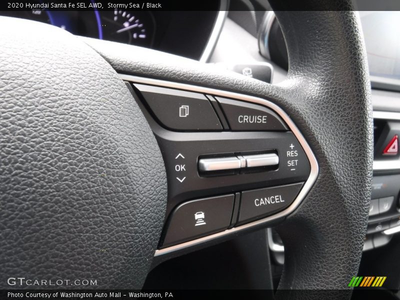 Stormy Sea / Black 2020 Hyundai Santa Fe SEL AWD