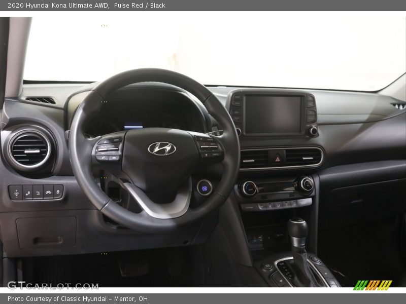 Dashboard of 2020 Kona Ultimate AWD