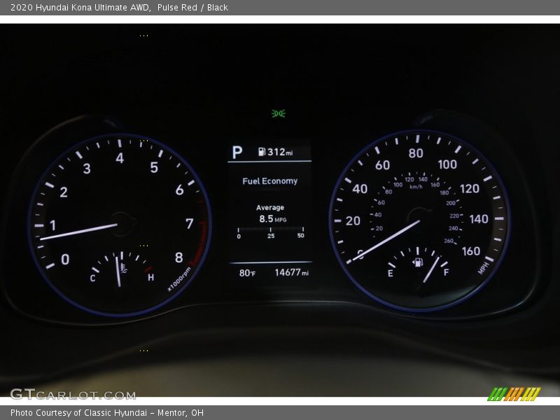 2020 Kona Ultimate AWD Ultimate AWD Gauges