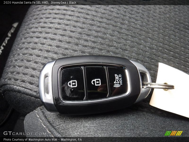 Stormy Sea / Black 2020 Hyundai Santa Fe SEL AWD