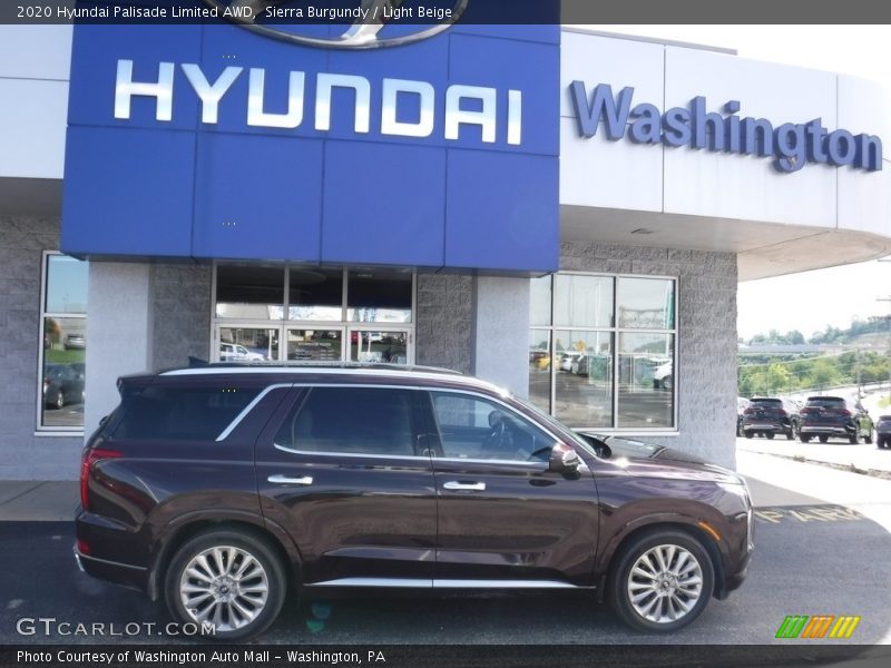 Sierra Burgundy / Light Beige 2020 Hyundai Palisade Limited AWD
