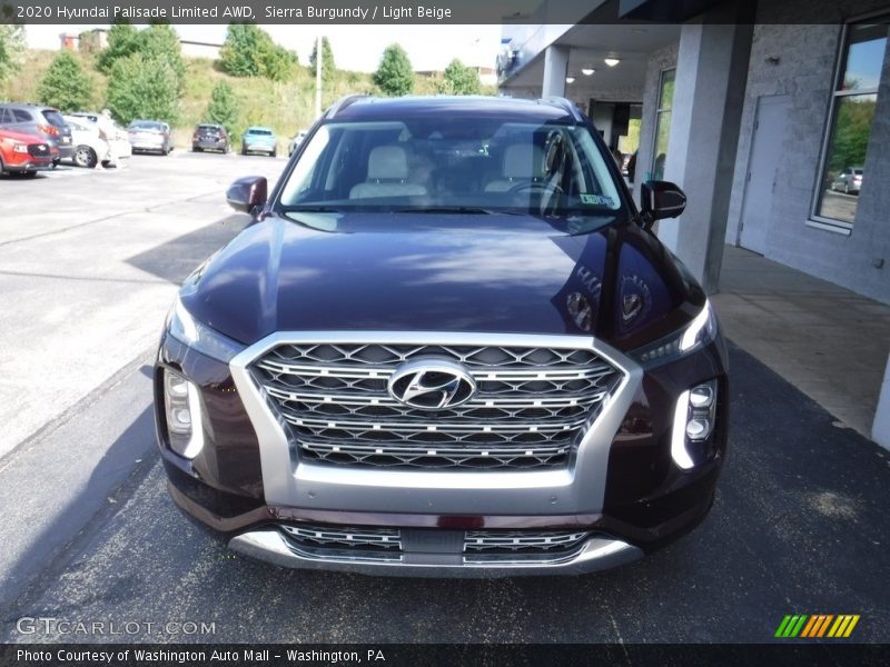 Sierra Burgundy / Light Beige 2020 Hyundai Palisade Limited AWD