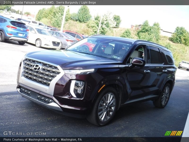 Sierra Burgundy / Light Beige 2020 Hyundai Palisade Limited AWD