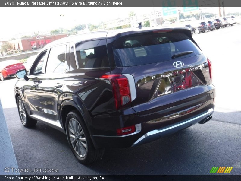 Sierra Burgundy / Light Beige 2020 Hyundai Palisade Limited AWD