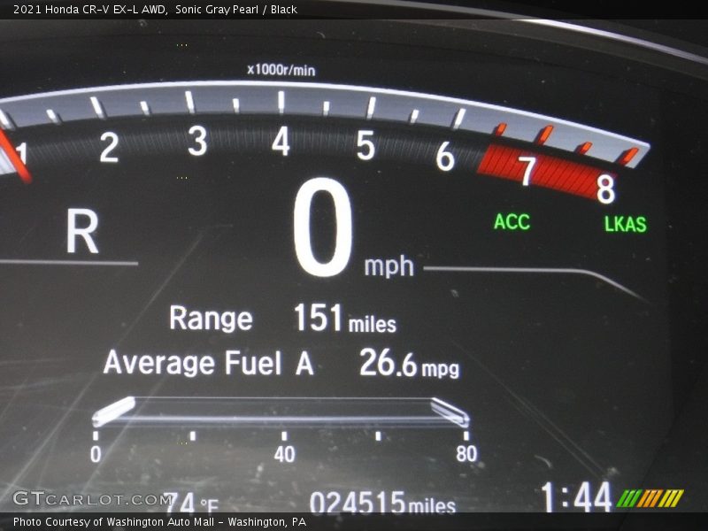 Sonic Gray Pearl / Black 2021 Honda CR-V EX-L AWD