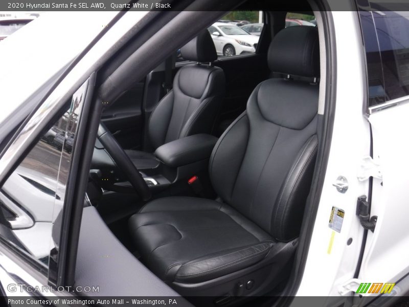 Quartz White / Black 2020 Hyundai Santa Fe SEL AWD
