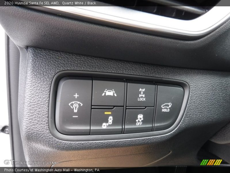 Quartz White / Black 2020 Hyundai Santa Fe SEL AWD