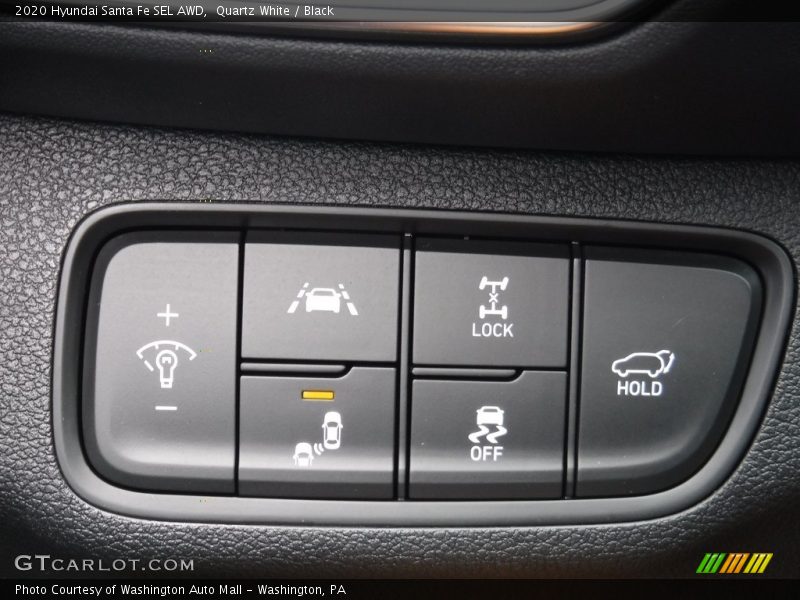 Quartz White / Black 2020 Hyundai Santa Fe SEL AWD
