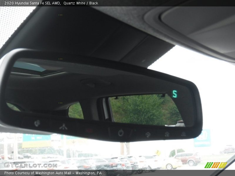 Quartz White / Black 2020 Hyundai Santa Fe SEL AWD