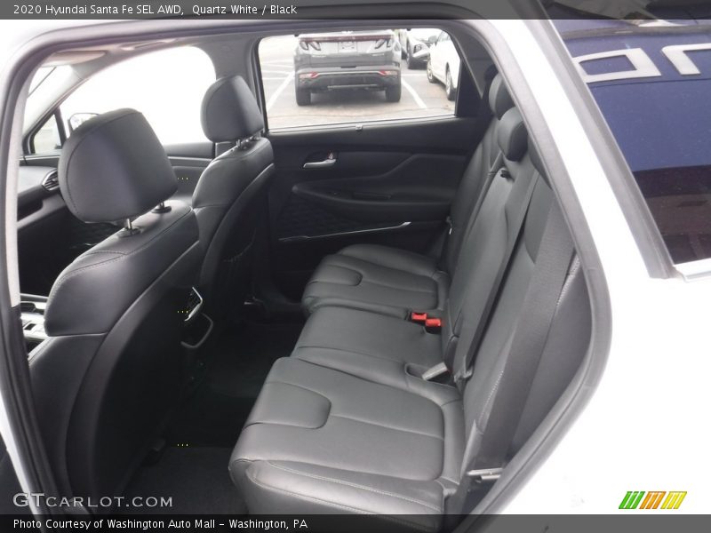 Quartz White / Black 2020 Hyundai Santa Fe SEL AWD