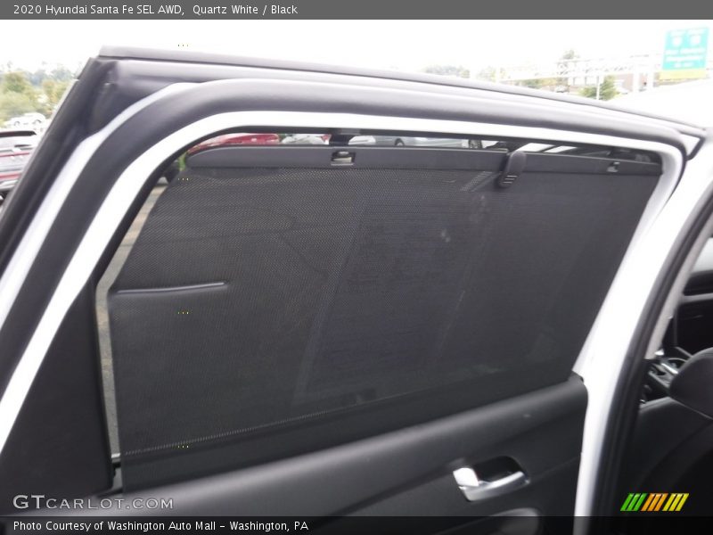 Quartz White / Black 2020 Hyundai Santa Fe SEL AWD