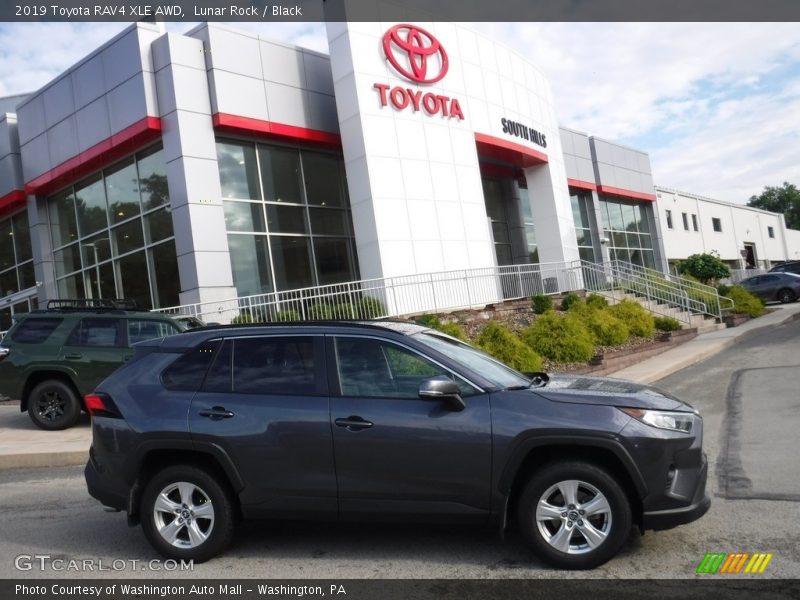 Lunar Rock / Black 2019 Toyota RAV4 XLE AWD