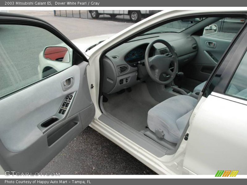 Dover White Pearl / Gray 2003 Mitsubishi Galant ES