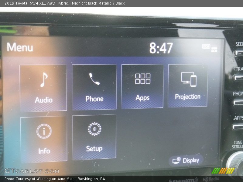 Midnight Black Metallic / Black 2019 Toyota RAV4 XLE AWD Hybrid