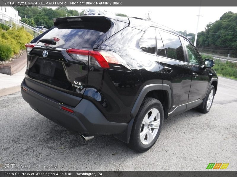 Midnight Black Metallic / Black 2019 Toyota RAV4 XLE AWD Hybrid