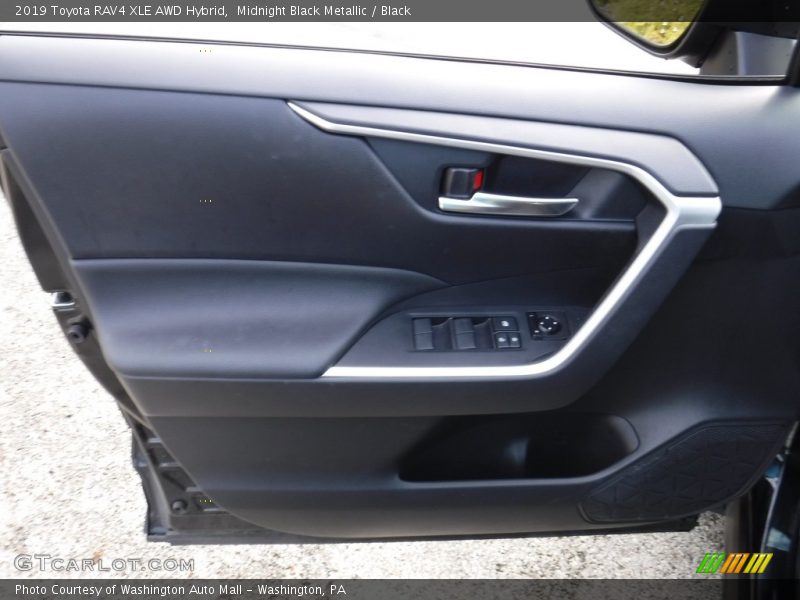 Midnight Black Metallic / Black 2019 Toyota RAV4 XLE AWD Hybrid