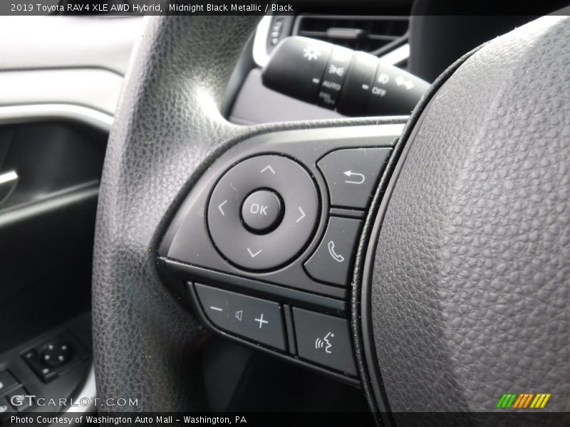 Midnight Black Metallic / Black 2019 Toyota RAV4 XLE AWD Hybrid