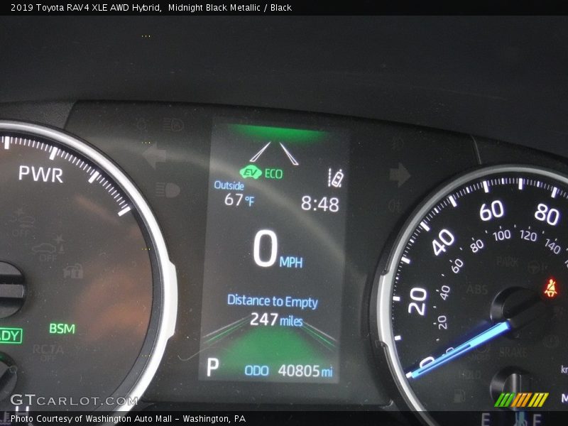Midnight Black Metallic / Black 2019 Toyota RAV4 XLE AWD Hybrid