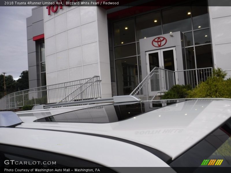 Blizzard White Pearl / Redwood 2018 Toyota 4Runner Limited 4x4