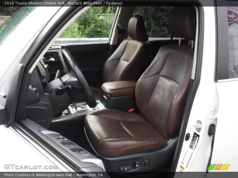 Blizzard White Pearl / Redwood 2018 Toyota 4Runner Limited 4x4