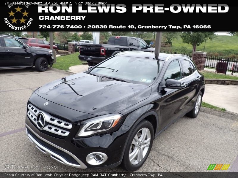 Night Black / Black 2020 Mercedes-Benz GLA 250 4Matic