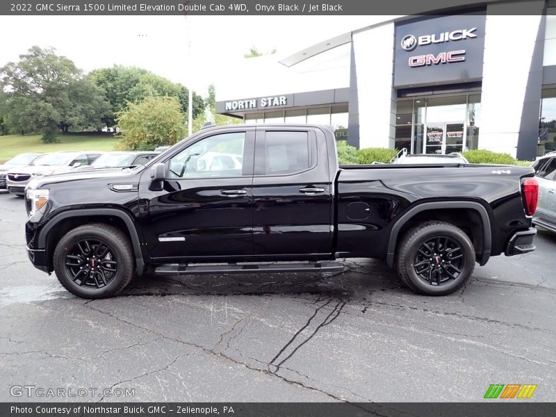 Onyx Black / Jet Black 2022 GMC Sierra 1500 Limited Elevation Double Cab 4WD