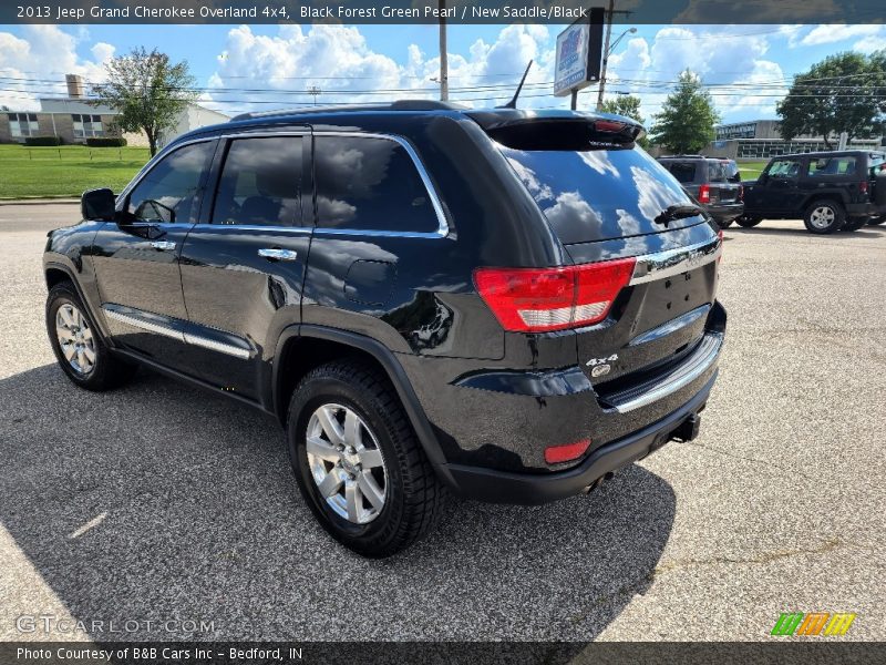 Black Forest Green Pearl / New Saddle/Black 2013 Jeep Grand Cherokee Overland 4x4