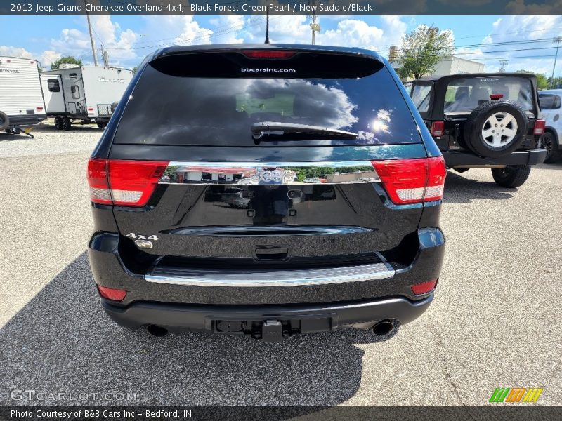 Black Forest Green Pearl / New Saddle/Black 2013 Jeep Grand Cherokee Overland 4x4
