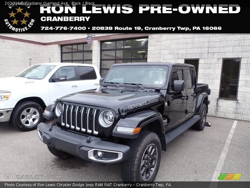 Black / Black 2020 Jeep Gladiator Overland 4x4