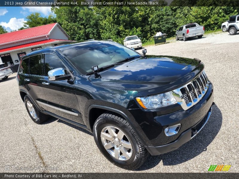 Black Forest Green Pearl / New Saddle/Black 2013 Jeep Grand Cherokee Overland 4x4