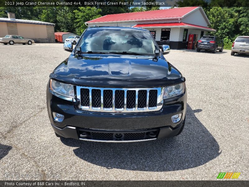 Black Forest Green Pearl / New Saddle/Black 2013 Jeep Grand Cherokee Overland 4x4
