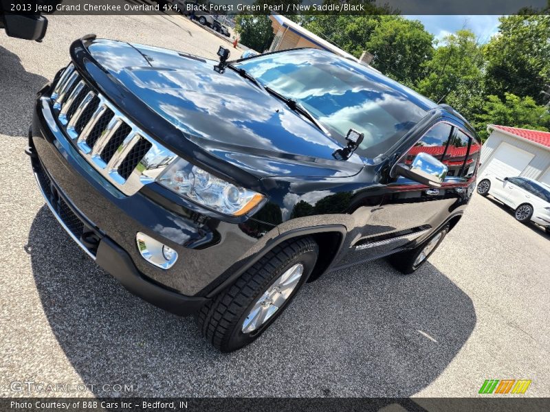 Black Forest Green Pearl / New Saddle/Black 2013 Jeep Grand Cherokee Overland 4x4