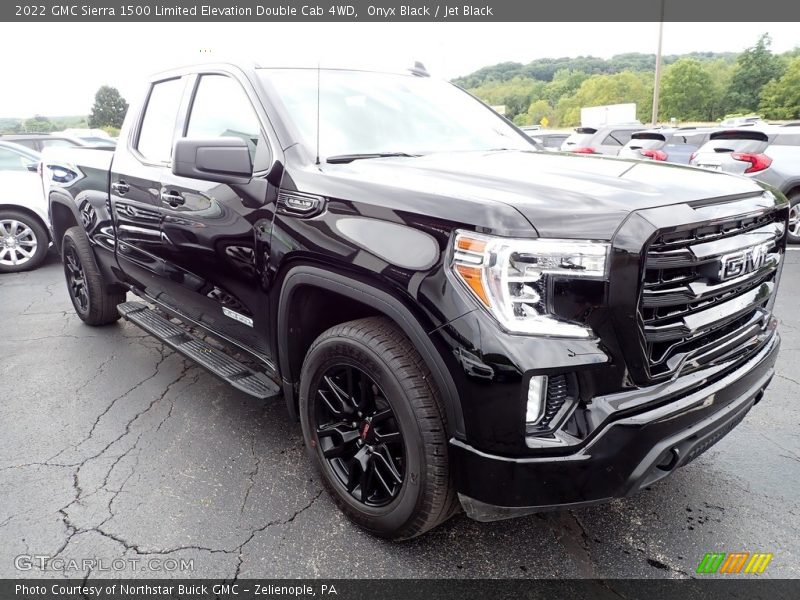 Onyx Black / Jet Black 2022 GMC Sierra 1500 Limited Elevation Double Cab 4WD