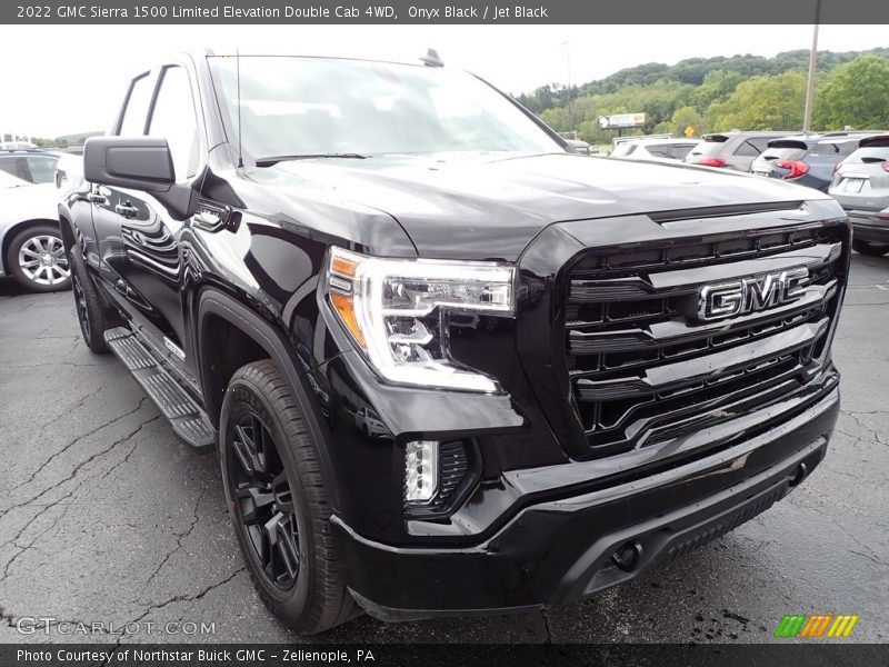 Onyx Black / Jet Black 2022 GMC Sierra 1500 Limited Elevation Double Cab 4WD