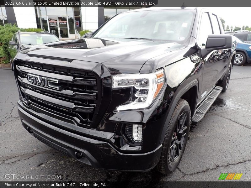 Onyx Black / Jet Black 2022 GMC Sierra 1500 Limited Elevation Double Cab 4WD