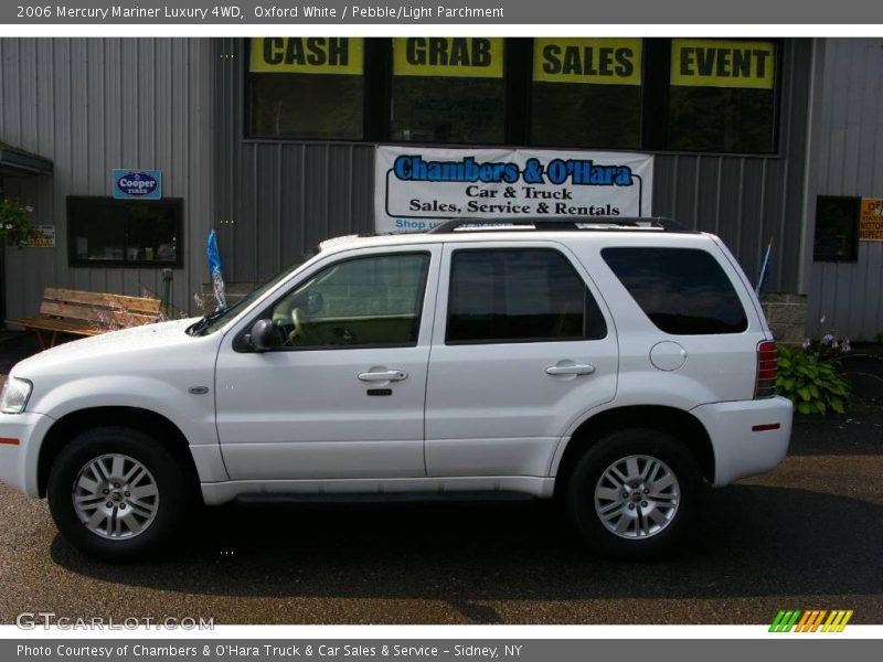Oxford White / Pebble/Light Parchment 2006 Mercury Mariner Luxury 4WD