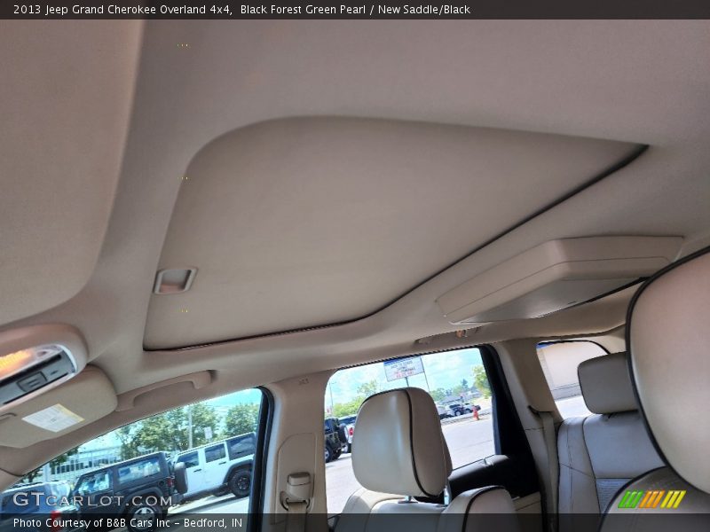 Black Forest Green Pearl / New Saddle/Black 2013 Jeep Grand Cherokee Overland 4x4