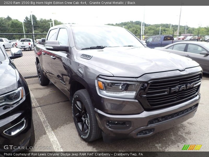 Granite Crystal Metallic / Black 2020 Ram 1500 Big Horn Night Edition Crew Cab 4x4