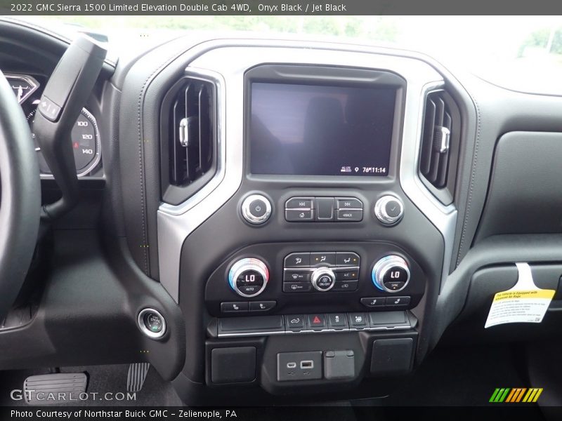 Onyx Black / Jet Black 2022 GMC Sierra 1500 Limited Elevation Double Cab 4WD