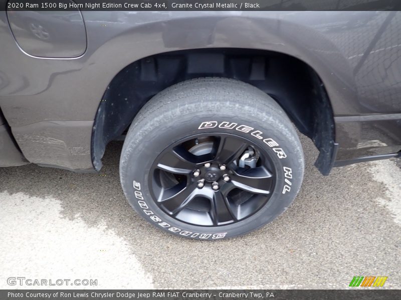 Granite Crystal Metallic / Black 2020 Ram 1500 Big Horn Night Edition Crew Cab 4x4