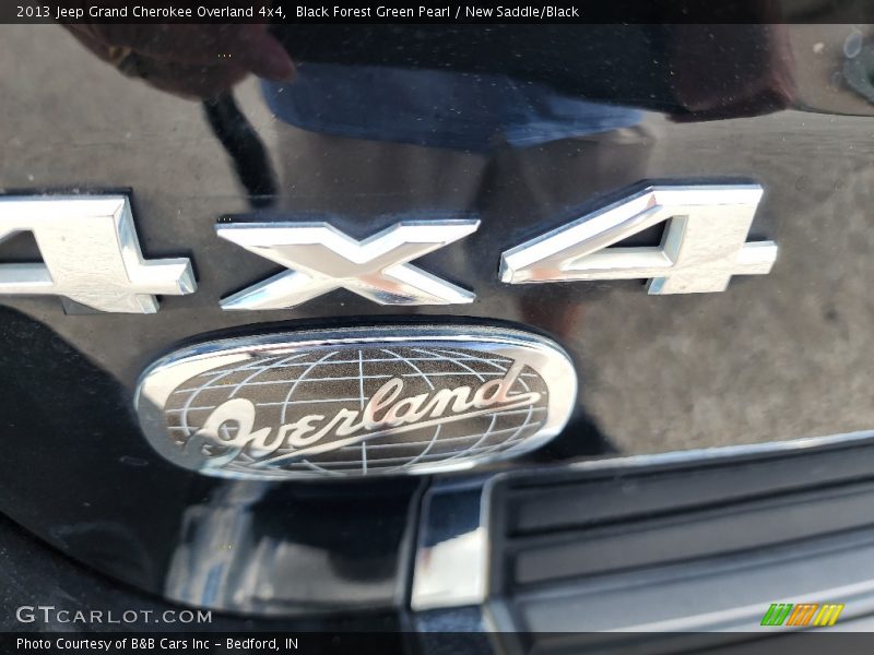 Black Forest Green Pearl / New Saddle/Black 2013 Jeep Grand Cherokee Overland 4x4