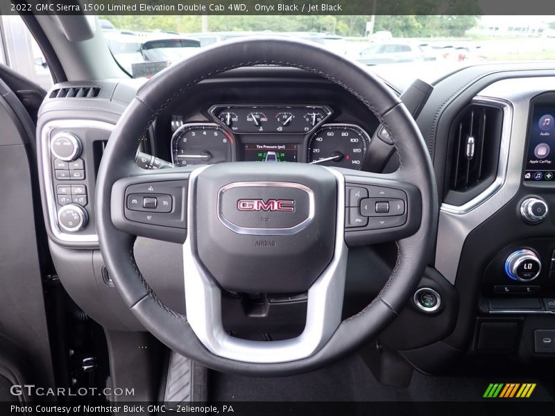 Onyx Black / Jet Black 2022 GMC Sierra 1500 Limited Elevation Double Cab 4WD